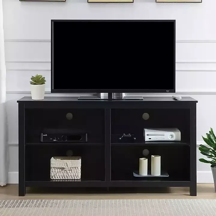 Black Montana 4-Shelf Media Cabinet
