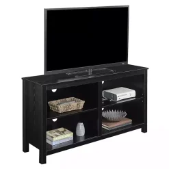Black Montana 4-Shelf Media Cabinet