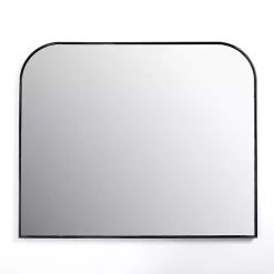 Black Nouveau Wide Arch Wall Mirror