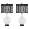 Black Rope Jenny Table Lamps, Set of 2