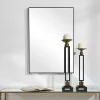 Black Simple Frame Rectangle Wall Mirror