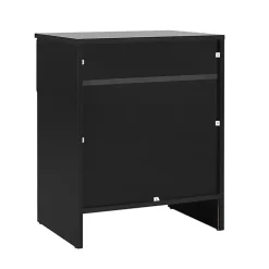 Black Stanley Single Drawer Nightstand