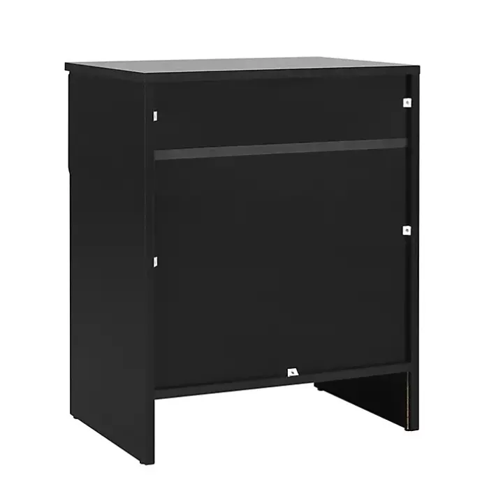 Black Stanley Single Drawer Nightstand