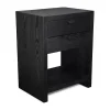 Black Vivara 2-Drawer Nightstand