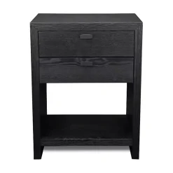 Black Vivara 2-Drawer Nightstand