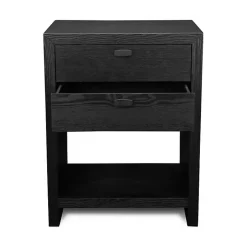 Black Vivara 2-Drawer Nightstand