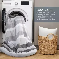 Blake Gray Stripe 2-pc. Twin/Twin XL Comforter Set