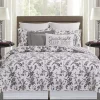 Bleighton Black Floral 3-pc. Full/Queen Quilt Set