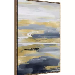 Blue and Gold Intuition II Canvas Art Print