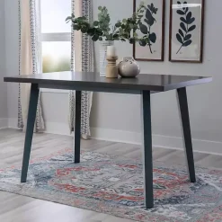 Blue and Gray Wood Aliza Counter Height Table