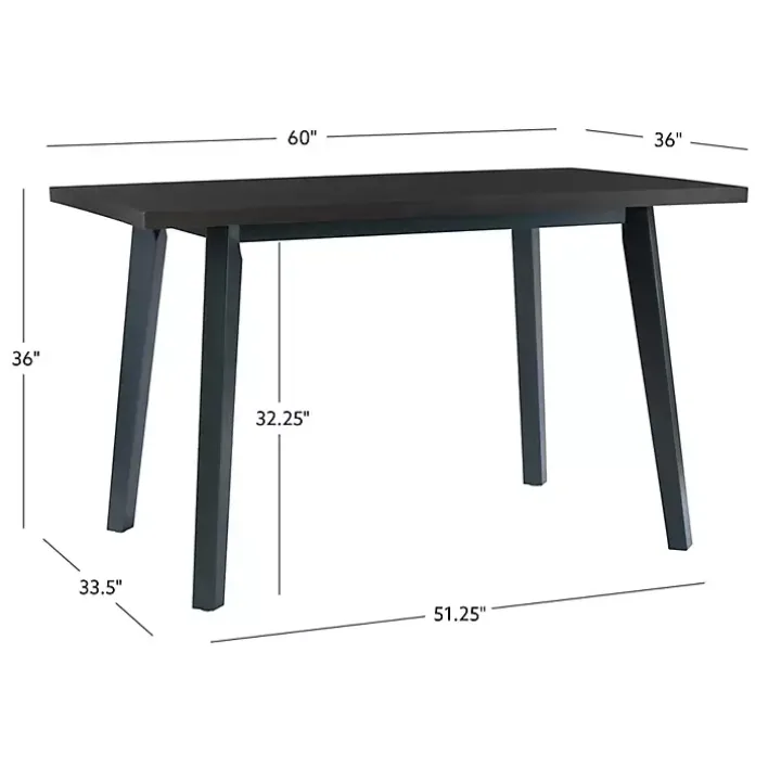 Blue and Gray Wood Aliza Counter Height Table