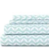 Blue and White Chevron 3-pc. Twin Sheet Set