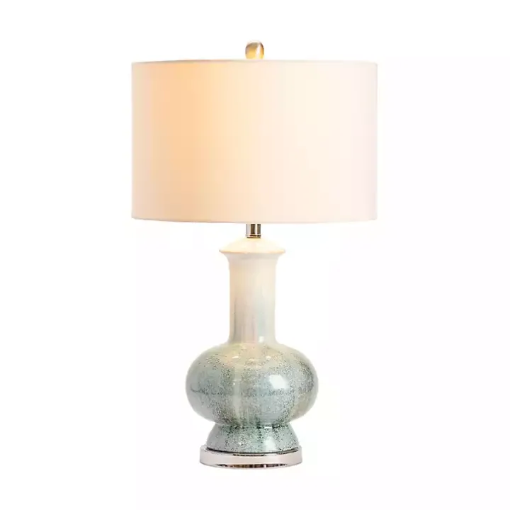 Blue and White Ombre Ceramic Table Lamp