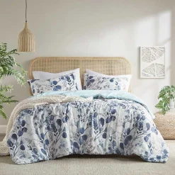 Blue Botanical 3-pc. Full/Queen Comforter Set