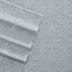 Blue Chambray 4-pc. California King Sheet Set