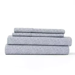 Blue Chambray 3-pc. Twin Sheet Set
