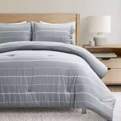 Blue Classic Stripe 3-pc. Full/Queen Comforter Set
