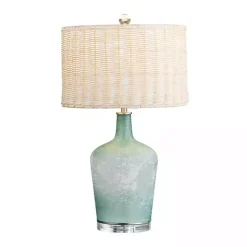Blue Glass Coastal Table Lamp