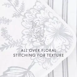 Blue Jacobean Reversible 3-pc. Queen Quilt Set