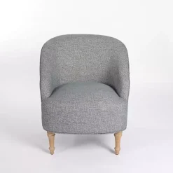 Blue Maria Curved Accent Chair