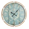 Blue Metal and Rope Wall Clock