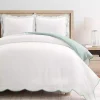 Blue Scallop Edge 3-pc. King Duvet Cover Set
