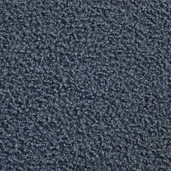 Blue Sherpa & Walnut Rectangle Storage Ottoman