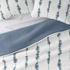 Blue Shibori Reversible 3-pc. King Quilt Set