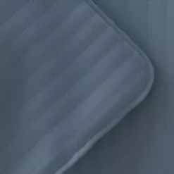 Blue Stitched Stripes 2-pc. Twin Quilt Set