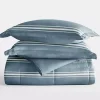 Blue Striped Reversible 3-pc. King Comforter Set