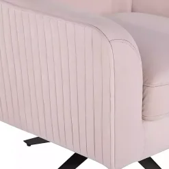 Blush Velvet Swivel Accent Chair