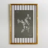 Botanical Stripes I Framed Art Print