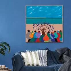 Bottle Tree Gullah Islands Framed Canvas Art Print