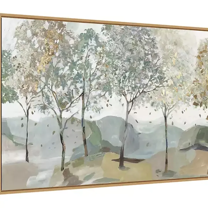 Breezy Landscape Trees I Framed Canvas Art Print