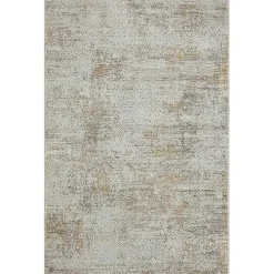 Brisbane Beige Faded Damask Area Rug, 2x3