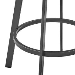 Brown Faux Leather Chelsea Swivel Bar Stool