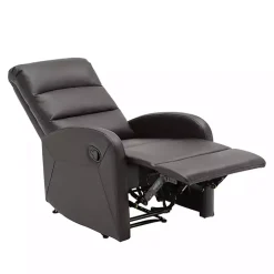 Brown Faux Leather Dormi Recliner