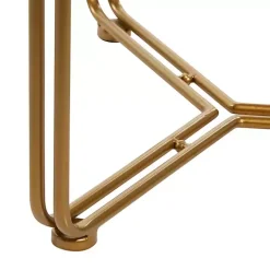 Brown Wood Beaded Nesting Side Tables, Set of 2