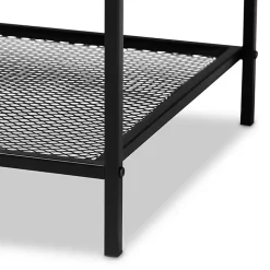 Brown Wood Raised Edge Coffee Table