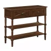 Brown Wood Traditional Console Table