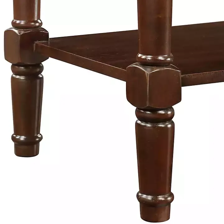 Brown Wood Traditional Console Table