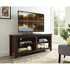 Brown Wood TV Stand, 58 in.