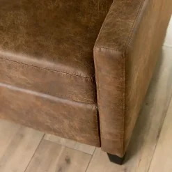 Brown Wyatt Faux Leather Recliner