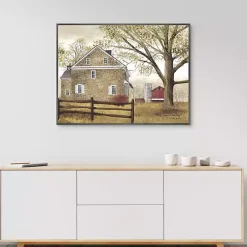 Bucks County Homestead Framed Canvas Art Print