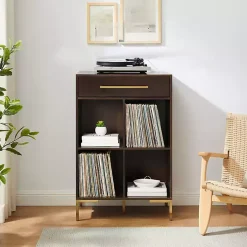 Cadence Gold Record Storage Bookcase