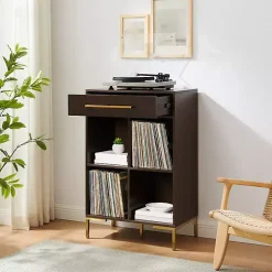 Cadence Gold Record Storage Bookcase