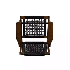 Cappuccino Black Woven Accent Chair