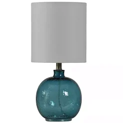 Cerulean Spanish Glass Ball Mini Table Lamp