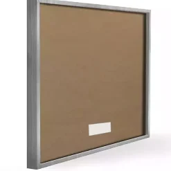 Chalk Flowers Framed Giclee Canvas Art Print