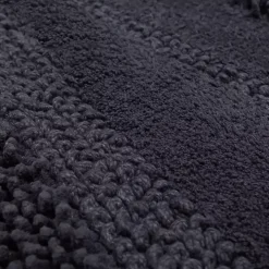 Charcoal Asymmetrical Cotton Bath Mat